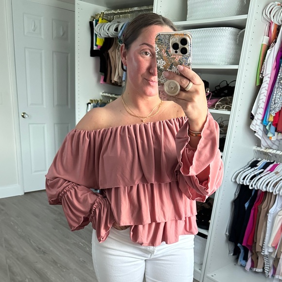 ASOS Tops - Off the shoulder ruffle top